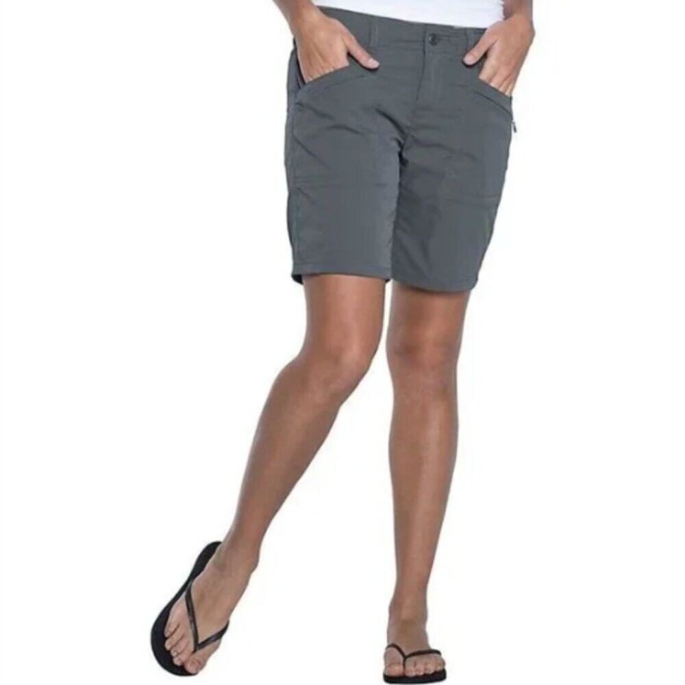 Toad&Co Metrolite Hiking Shorts Women’s Size 12 Dark Gray Outdoor Travel